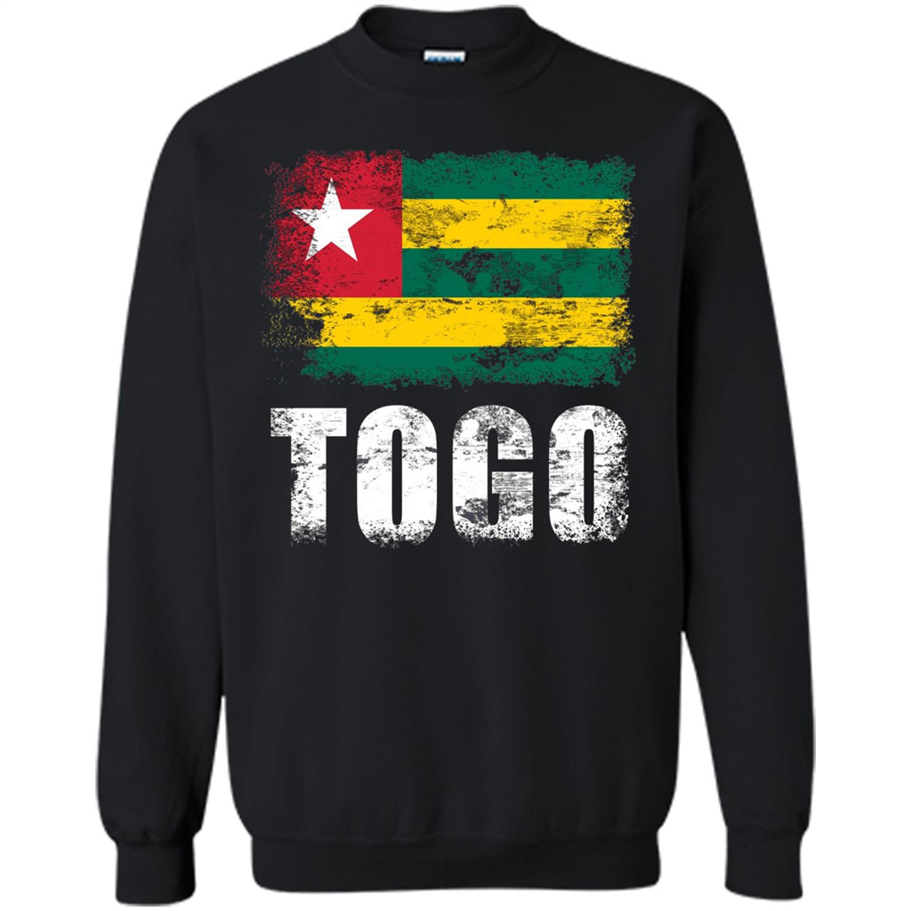 Togo Flag T-Shirt Togolese Republic T-shirt Black