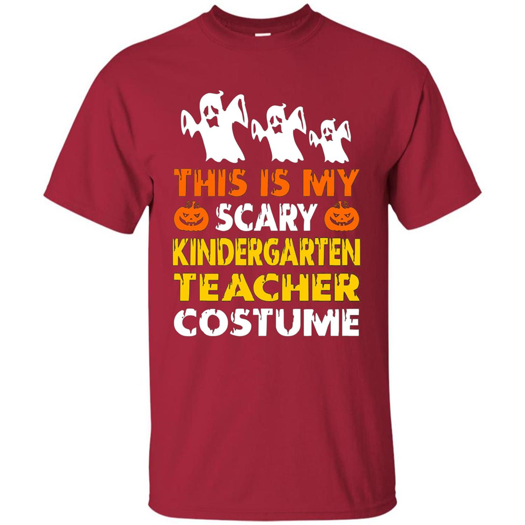 This is My Scary Kindergarten Teacher Costume Halloween T-shirt Cardinal