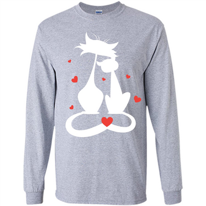 Cat Lover T-shirt Cat Couples Sport Grey