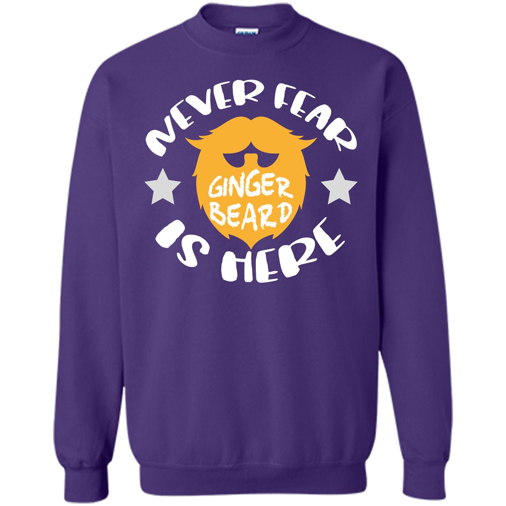 Bearded T-shirt Never Fear Ginger Beard Is Here Orange