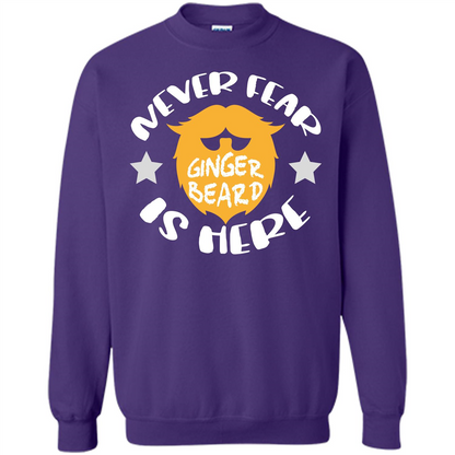 Bearded T-shirt Never Fear Ginger Beard Is Here Orange