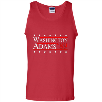 Washington Adams 1789 July 4th T-shirt Red