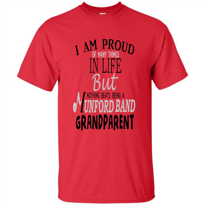 Proud Grandparent T-shirt Nothing Beats Being A Grandparent Red