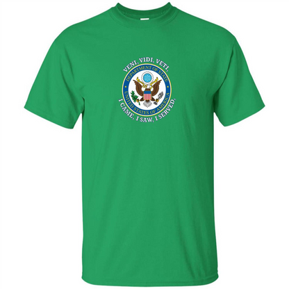 US State Department T-Shirt I Came I Saw I Served Irish Green