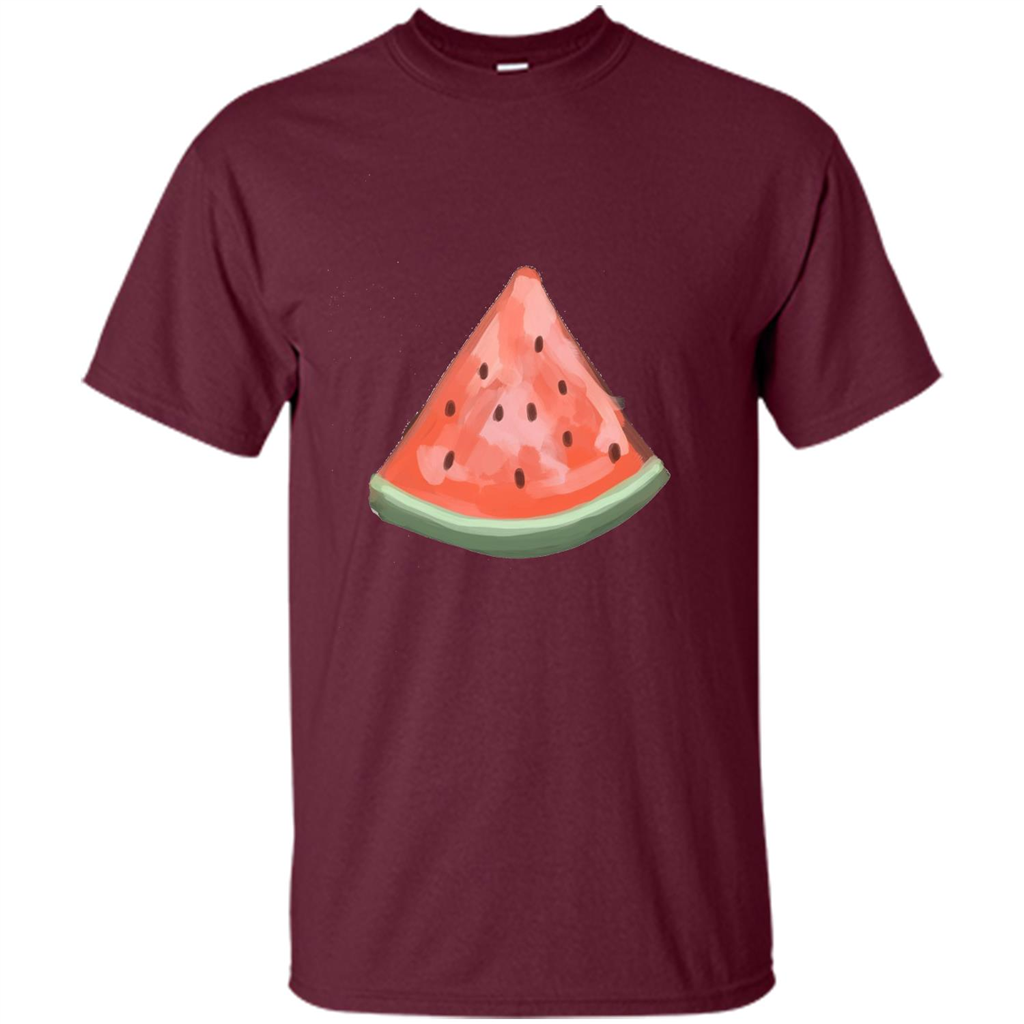 Summer T-shirtt Watermelon Slice Maroon