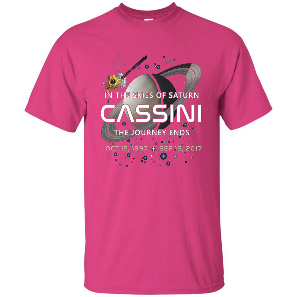 Cassini Spacecraft End Of Mission At Saturn T-Shirt Heliconia