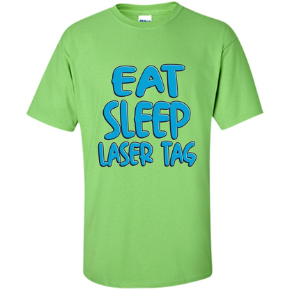 Eat Sleep Laser Tag T-shirt Lime
