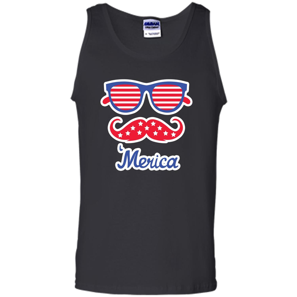 Merica Sunglasses Shirt Stars Stripes July 4th T-shirt