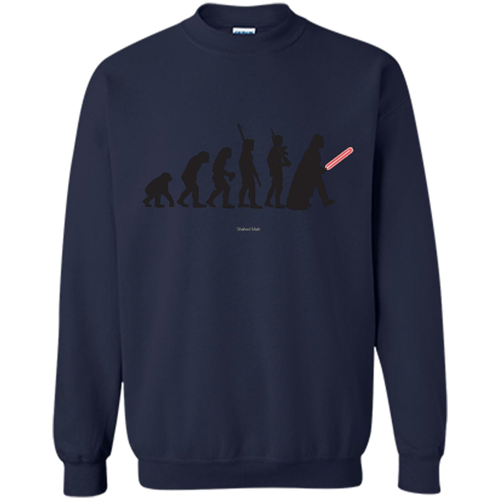 Movies Lover T-shirt Human Evolution Navy