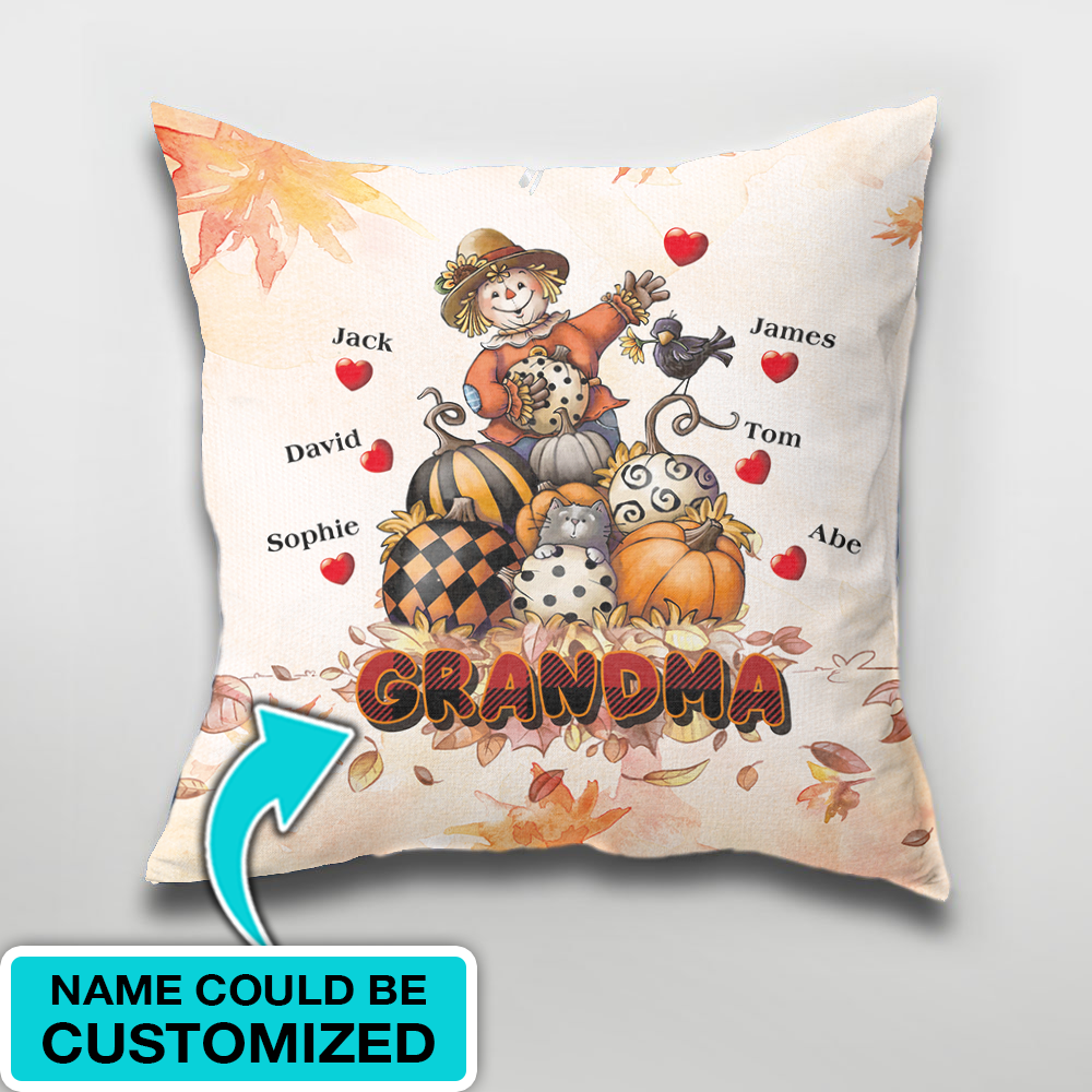 Personalized Grandma Fall Pillow