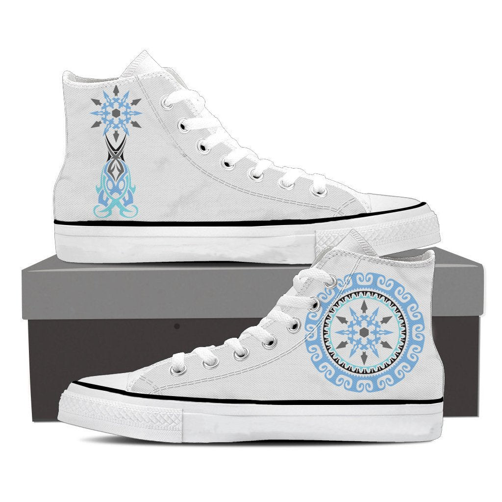 RWBY Weiss Schnee Symbol High Top Shoes SIZE 47