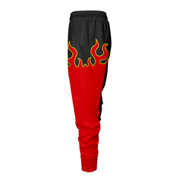 Palm Angels Side-stripe Flame-print Track Pants in Red for Men | Lyst