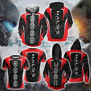 Halo 5: Guardians - Power-Up Icons Unisex 3D Hoodie