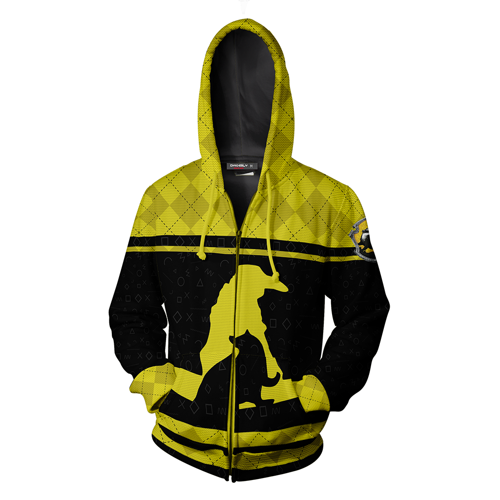 Hufflepuff Quidditch Team Harry Potter New Collection Zip Up Hoodie
