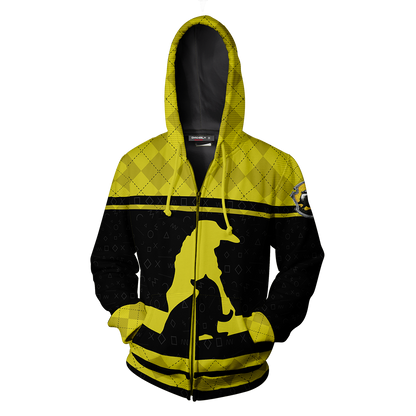 Hufflepuff Quidditch Team Harry Potter New Collection Zip Up Hoodie