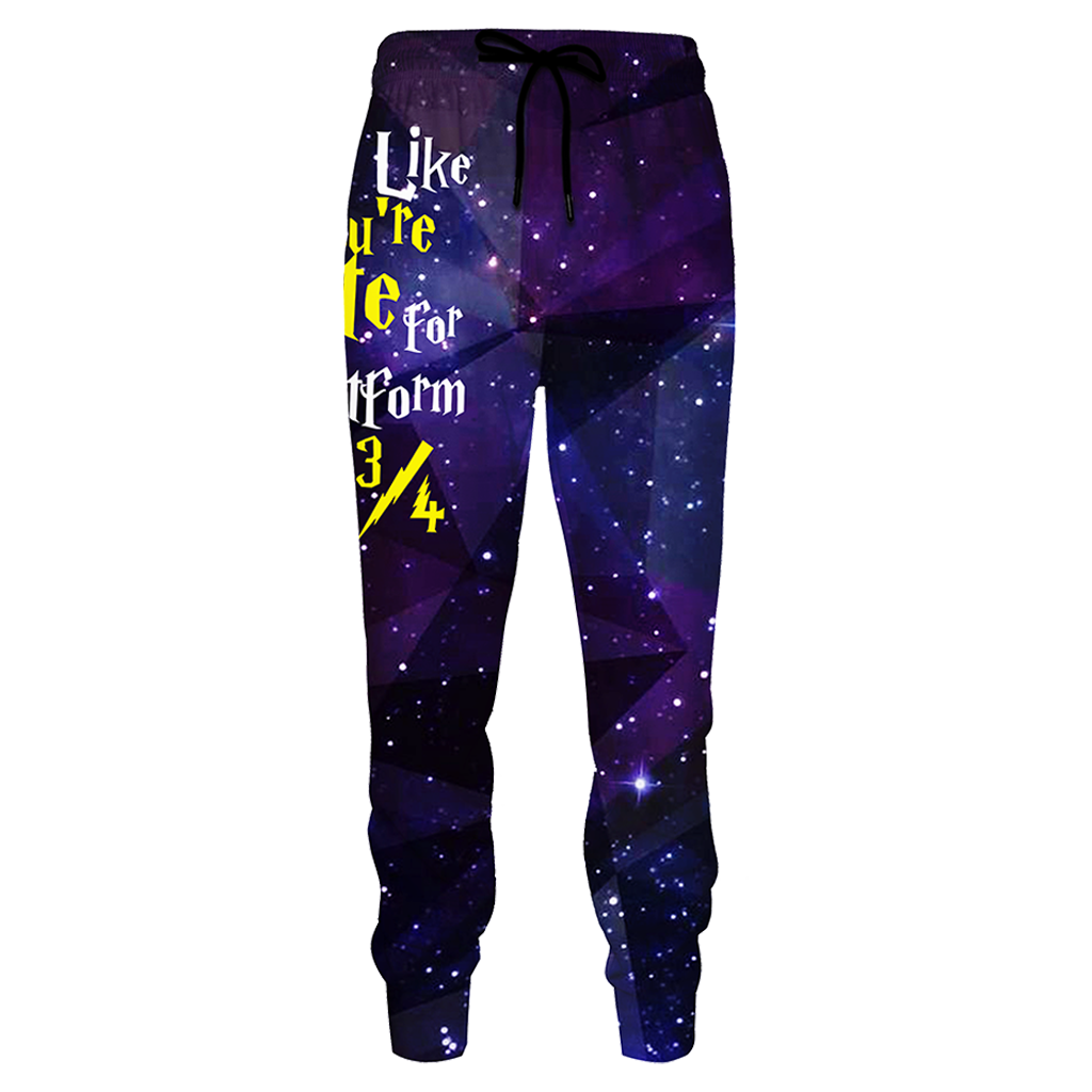 Run Like You're Late For Platform 9 3/4 Harry Potter Jogging Pants