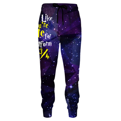 Run Like You're Late For Platform 9 3/4 Harry Potter Jogging Pants
