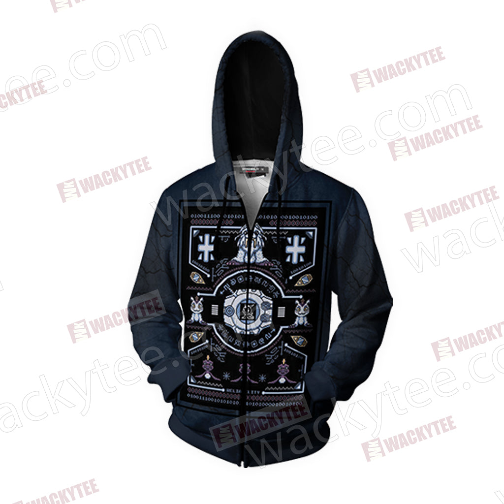 Digimon The Crest of Reliability Zip Up Hoodie Jacket