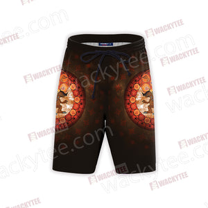 Digimon The Crest Of Courage New 3D Beach Shorts