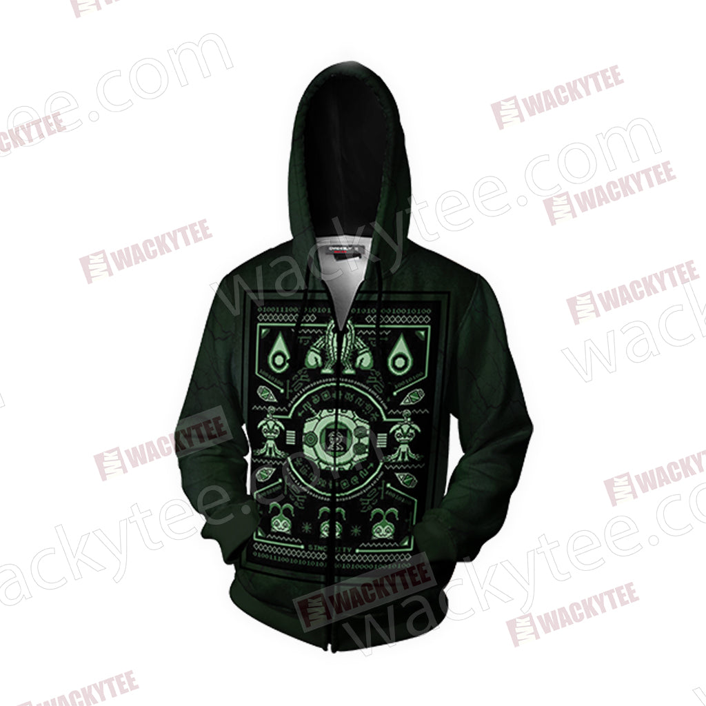 Digimon The Crest of Sincerity Zip Up Hoodie Jacket