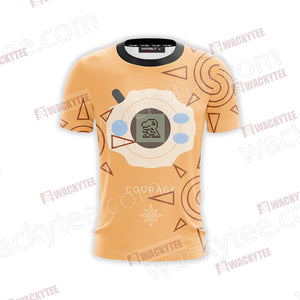 Digimon The Crest Of Courage Agumon Unisex 3D T-shirt