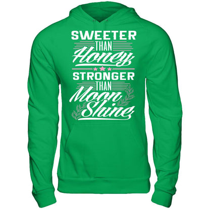 Sweeter Than Honey, Stronger Than Moon Shine Gildan - Pullover Hoodie Irish Green