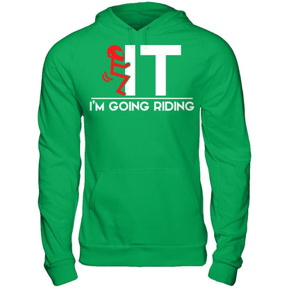 I'm Going Riding T-shirt Gildan - Pullover Hoodie Irish Green