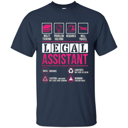 Legal Assistant T-shirt Funny Legal Assistant T-shirt Navy