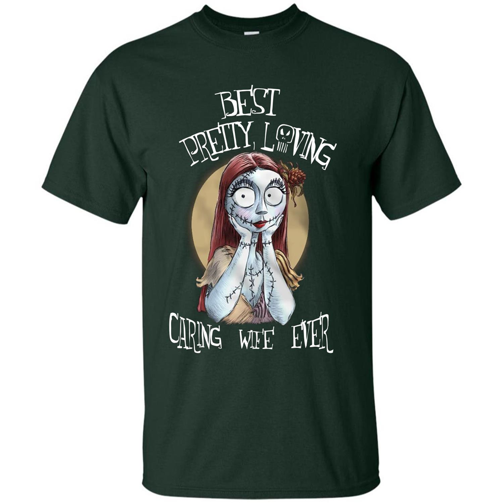 Halloween T-shirt Best Pretty Loving Caring Wife Ever T-shirt Forest Green