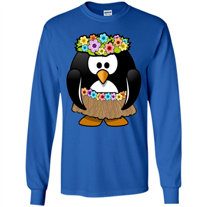 Hawaiian Hula Cartoon Penguin T-shirt