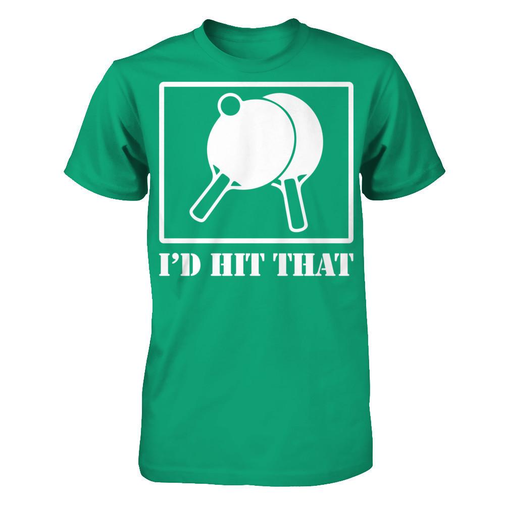 Table Tennis - I'd Hit That Gildan - Short Sleeve Tee Kelly Green