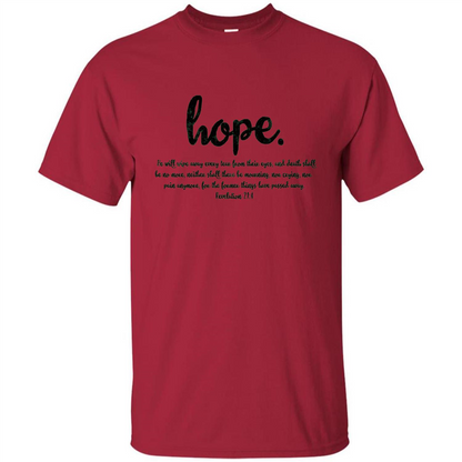 Hope Inspiration Tshirt With Bible Quote Cardinal