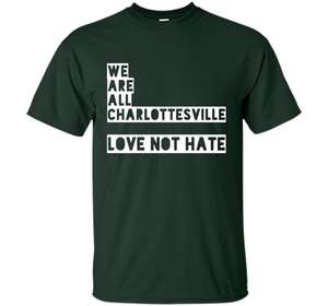 Charlottesville love not hate t-shirt cool shirt