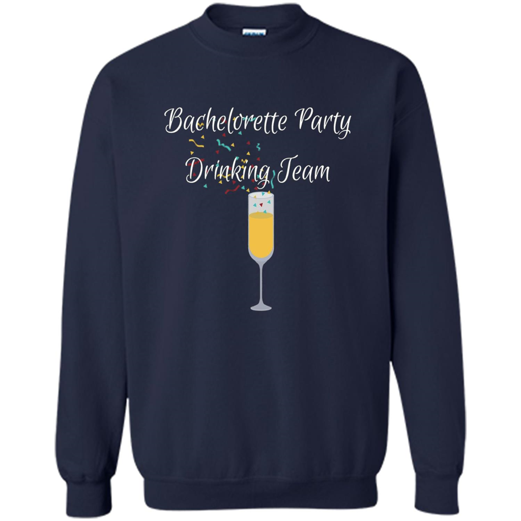 Bachelorette Party Drinking Team Bridal Wedding T-Shirt Navy