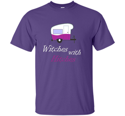 Camping T-shirt Witches With Hitches T-shirt Purple