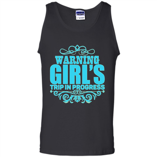 Warning Girl's Trip In Progress T-shirt Royal