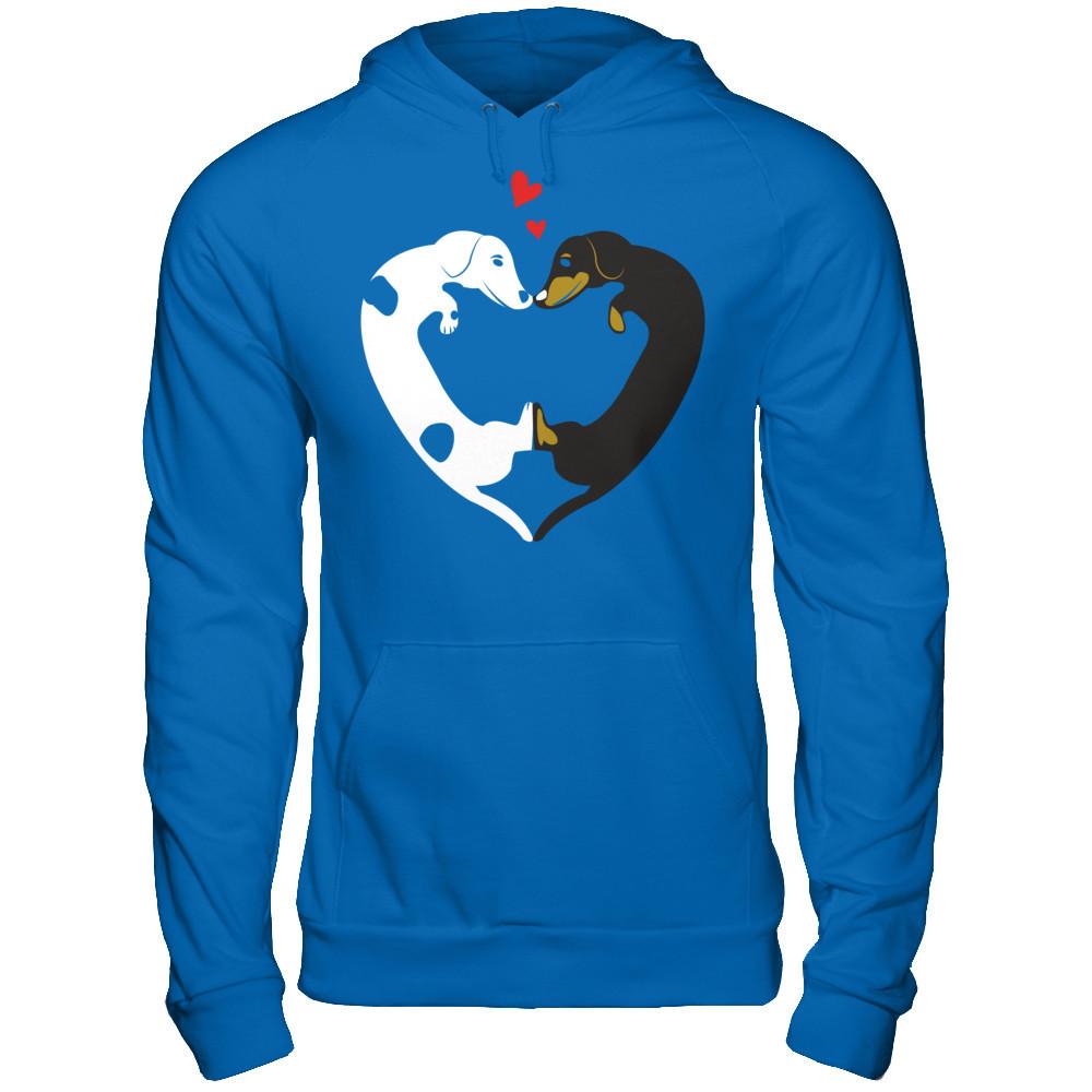 Dog Heart - Love Dog T-shirt Gildan - Pullover Hoodie Royal
