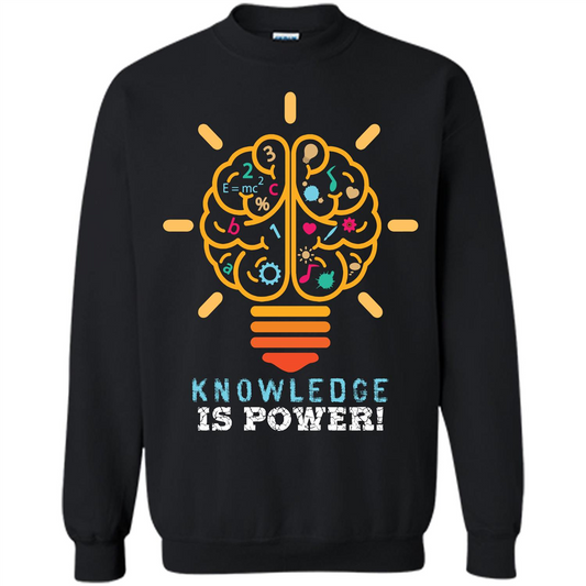 Student T-shirt Knowledge Is Power T-shirt Black