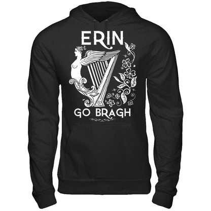 Erin Go Bragh T-shirt Gildan - Pullover Hoodie Black