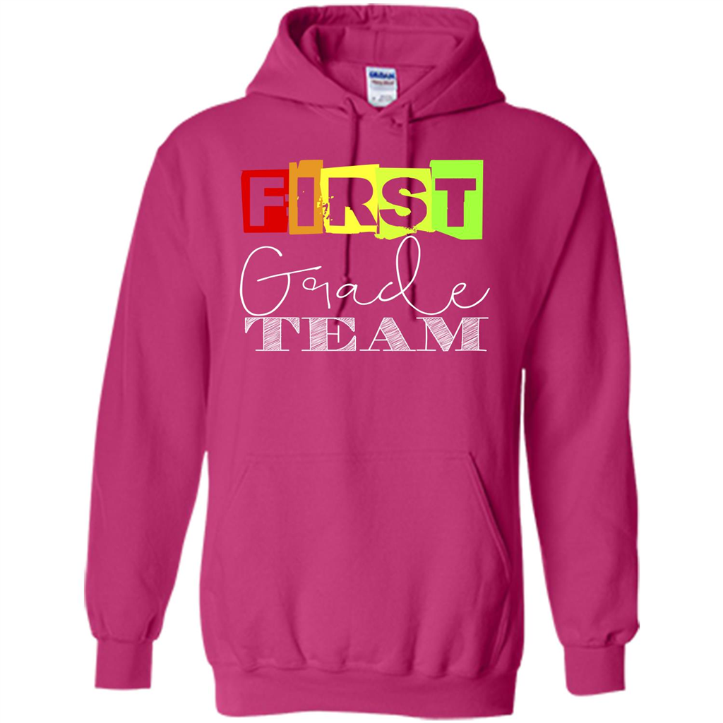 First Grade Team T-shirt School Day T-shirt Heliconia