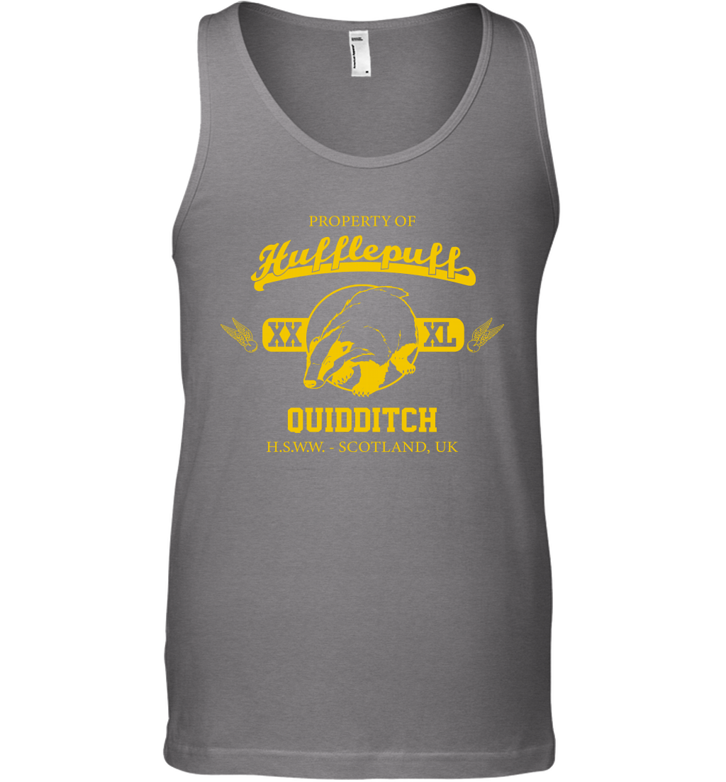 Property Of Hufflepuff Quidditch Harry Potter Tank Top Tank Top Graphite Heather