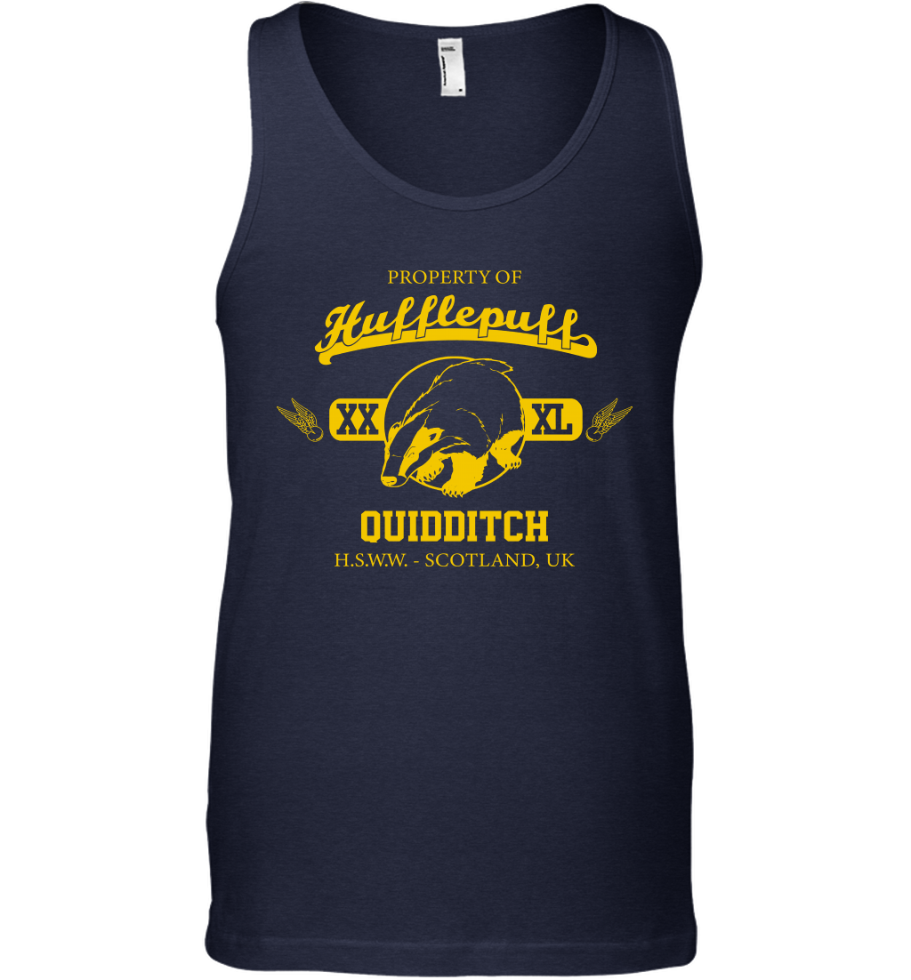 Property Of Hufflepuff Quidditch Harry Potter Tank Top Tank Top Navy