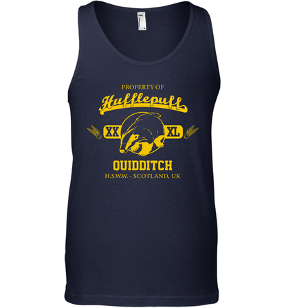 Property Of Hufflepuff Quidditch Harry Potter Tank Top Tank Top Navy