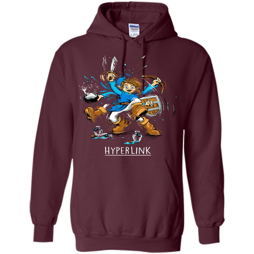 Gamer T-shirt HyperLink Maroon