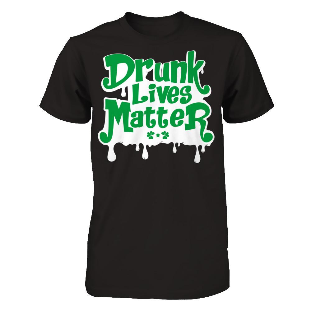 Drunk Lives Matter T-shirt Gildan - Short Sleeve Tee Black