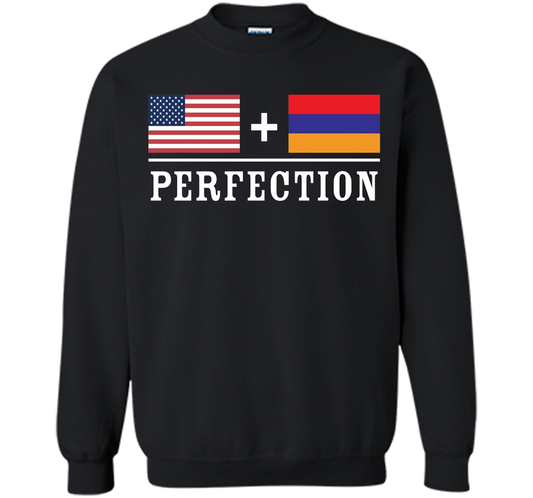 American + Armenian = Perfection Flag T-Shirt t-shirt Black
