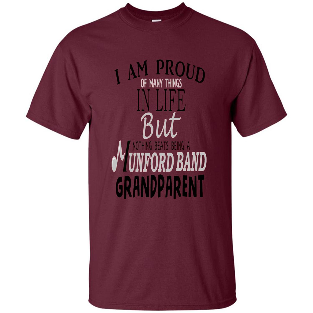Proud Grandparent T-shirt Nothing Beats Being A Grandparent Maroon