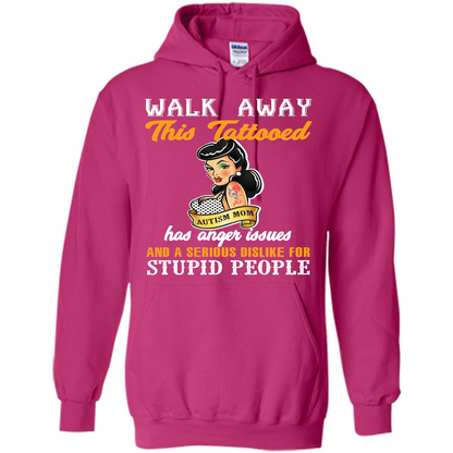 Autism Awareness T-shirt Walk Away This Tattooed Heliconia