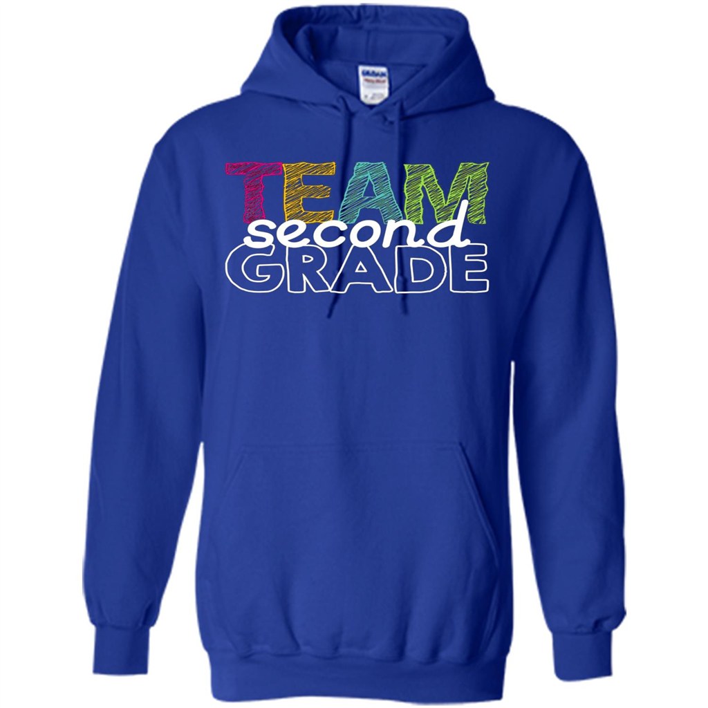 Team Second Grade Teacher T-Shirt Royal
