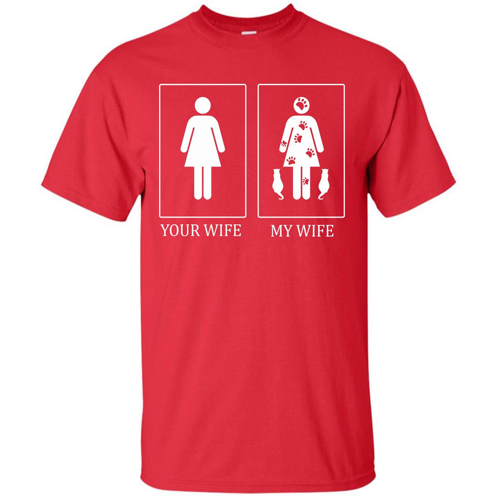Husband T-shirt Your Wife My Wife T-shirt Red